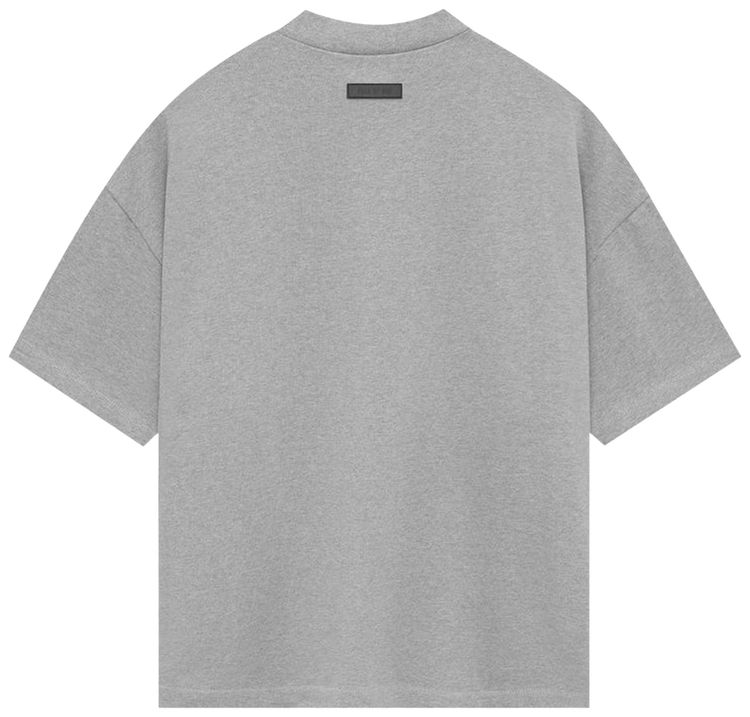 Fear of God Essentials Heavy Jersey Short Sleeve Tee Dark Heather Oatmeal
