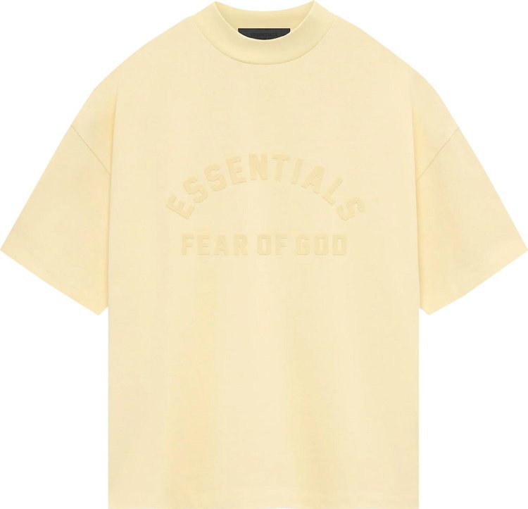 Fear of God Essentials Heavy Jersey Short Sleeve Tee Garden Yellow