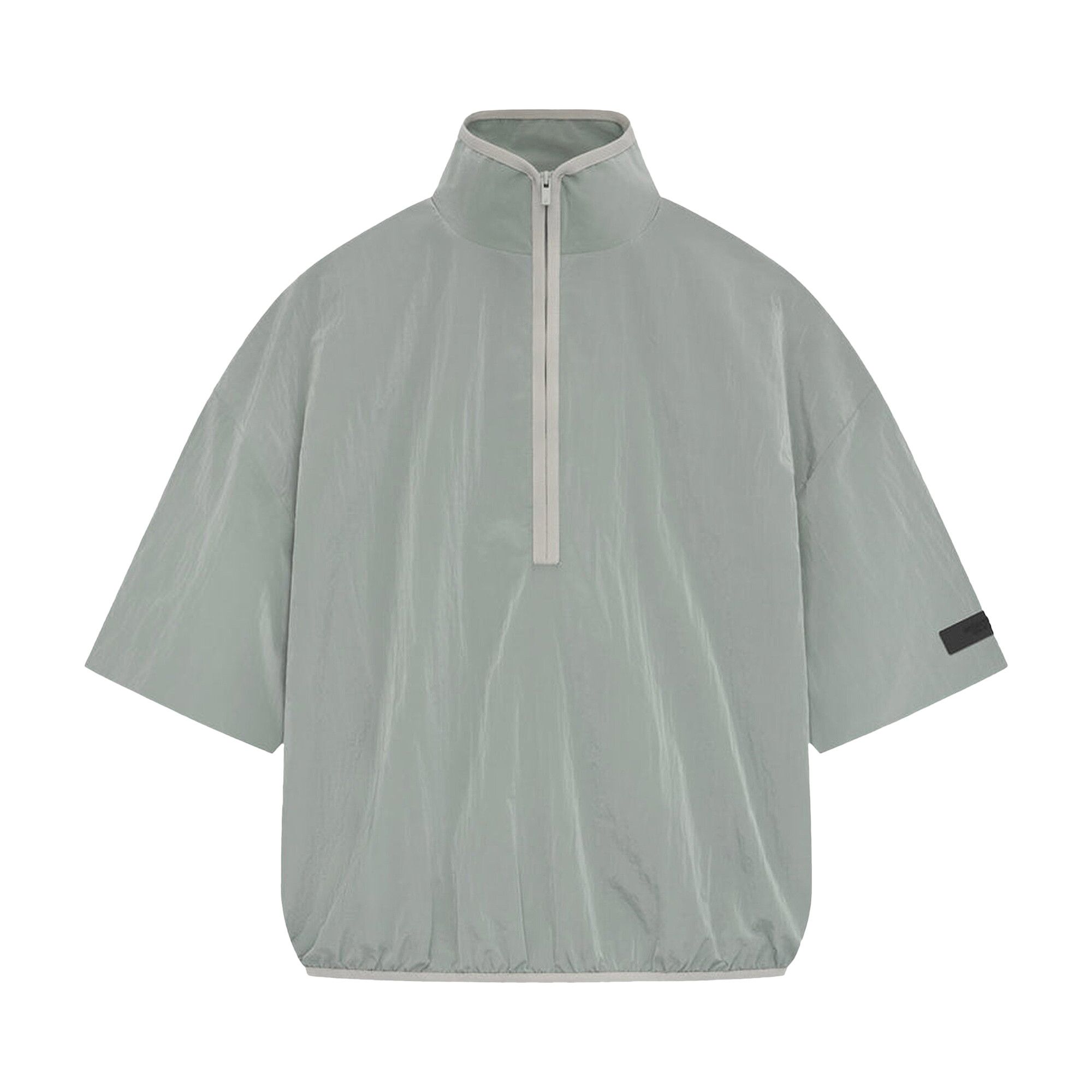 Size xs Fear of God Essentials Half Zip Mockneck Shirt 'Seal'