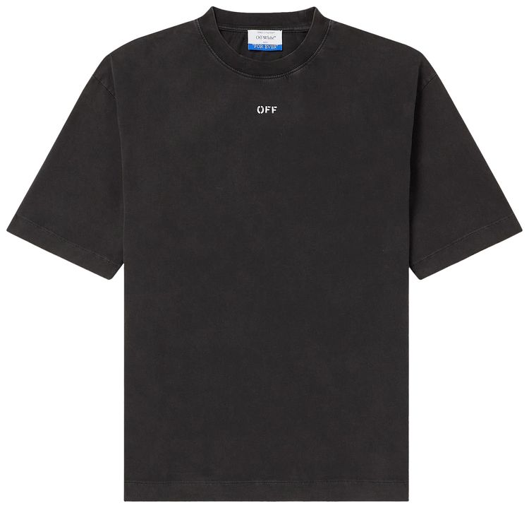 Off White St Matthew Skate Short Sleeve T Shirt BlackGrey