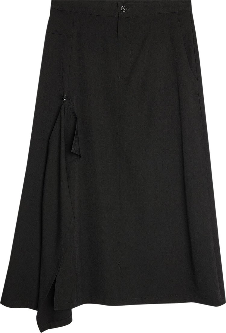 Y's Y-Right Side Flare Skirt 'Black'
