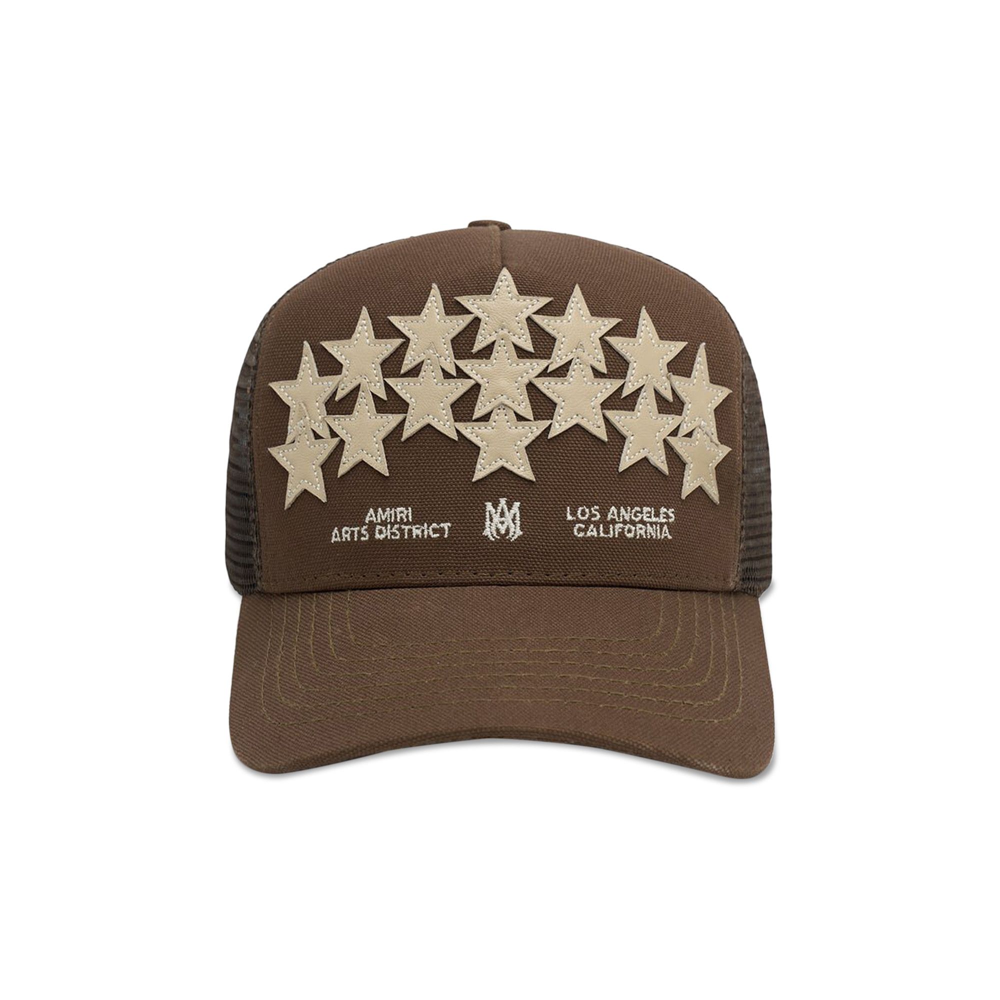 Buy Amiri Leather Star Trucker 'Brown' - PS24MAH022 210 BROW