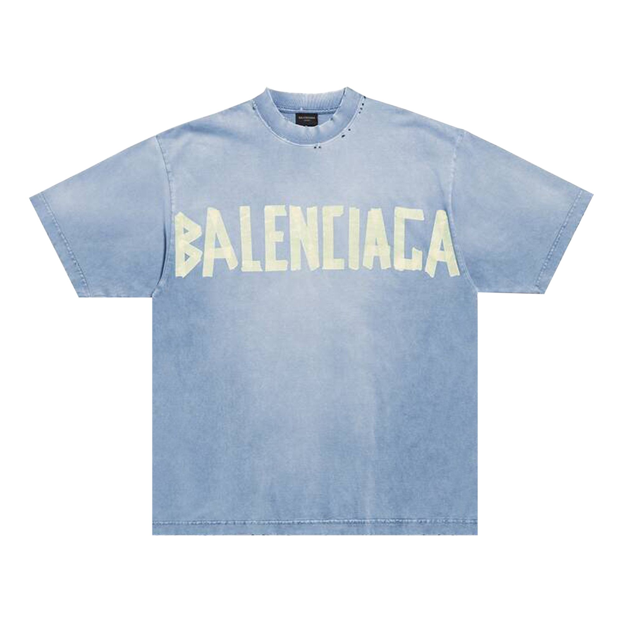 Balenciagaテープタイプ Tシャツ ブルー Buy Balenciaga Tape Type Medium Fit T-Shirt 'Faded Blue