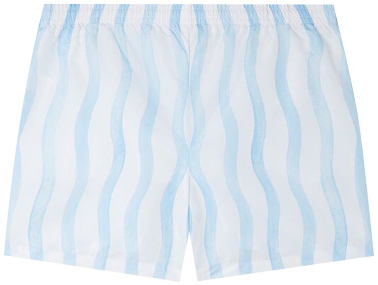 Casablanca Wave Swim Shorts WhiteLight Blue