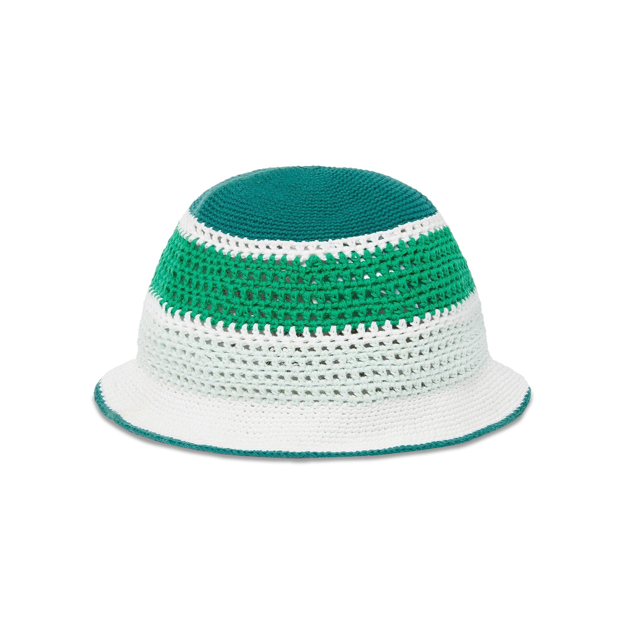 Buy Casablanca Stripe Crochet Hat 'Green/Multicolor' - APS24 HAT