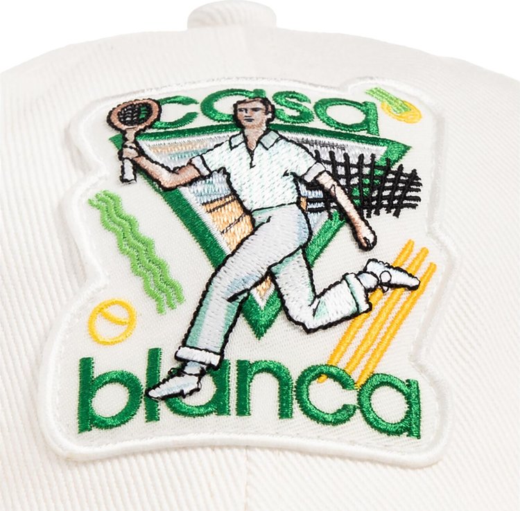 Casablanca Logo Patch Cap White