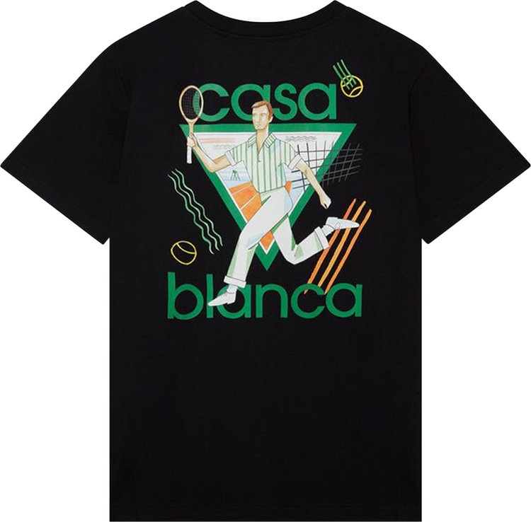 Casablanca Le Jeu T Shirt Black