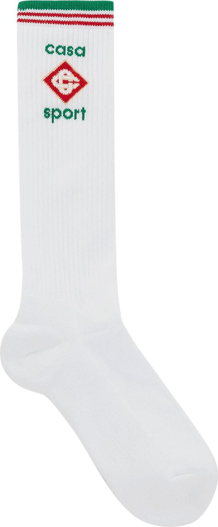 Casablanca Casa Sport Ribbed Socks White