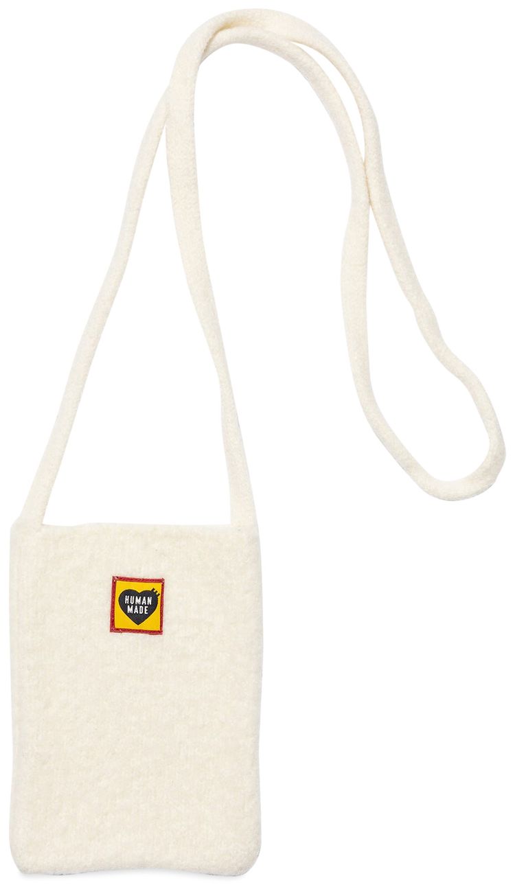 Human Made Knit Mini Shoulder Bag White