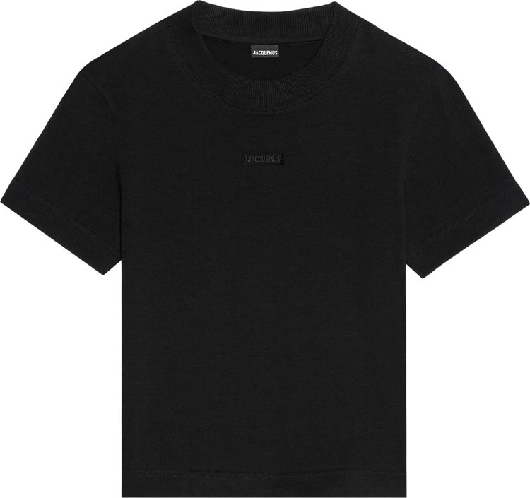 Jacquemus Le T-Shirt Gros Grain 'Black'