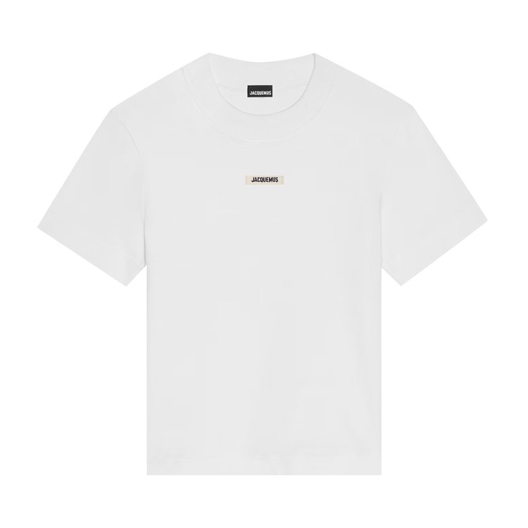 Jacquemus Le T-Shirt Gros Grain 'White'