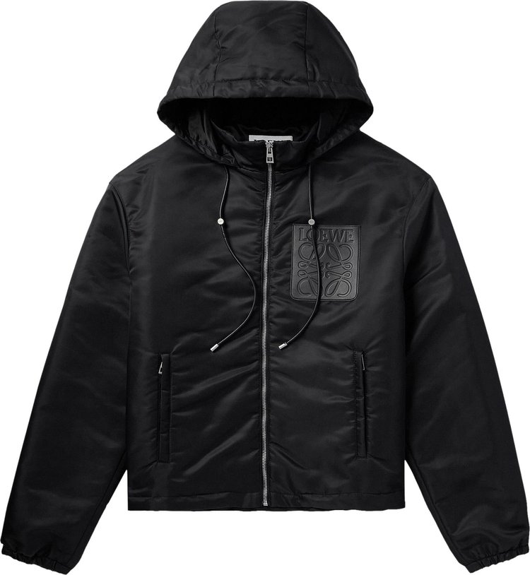 Loewe Hooded Padded Jacket 'Black'