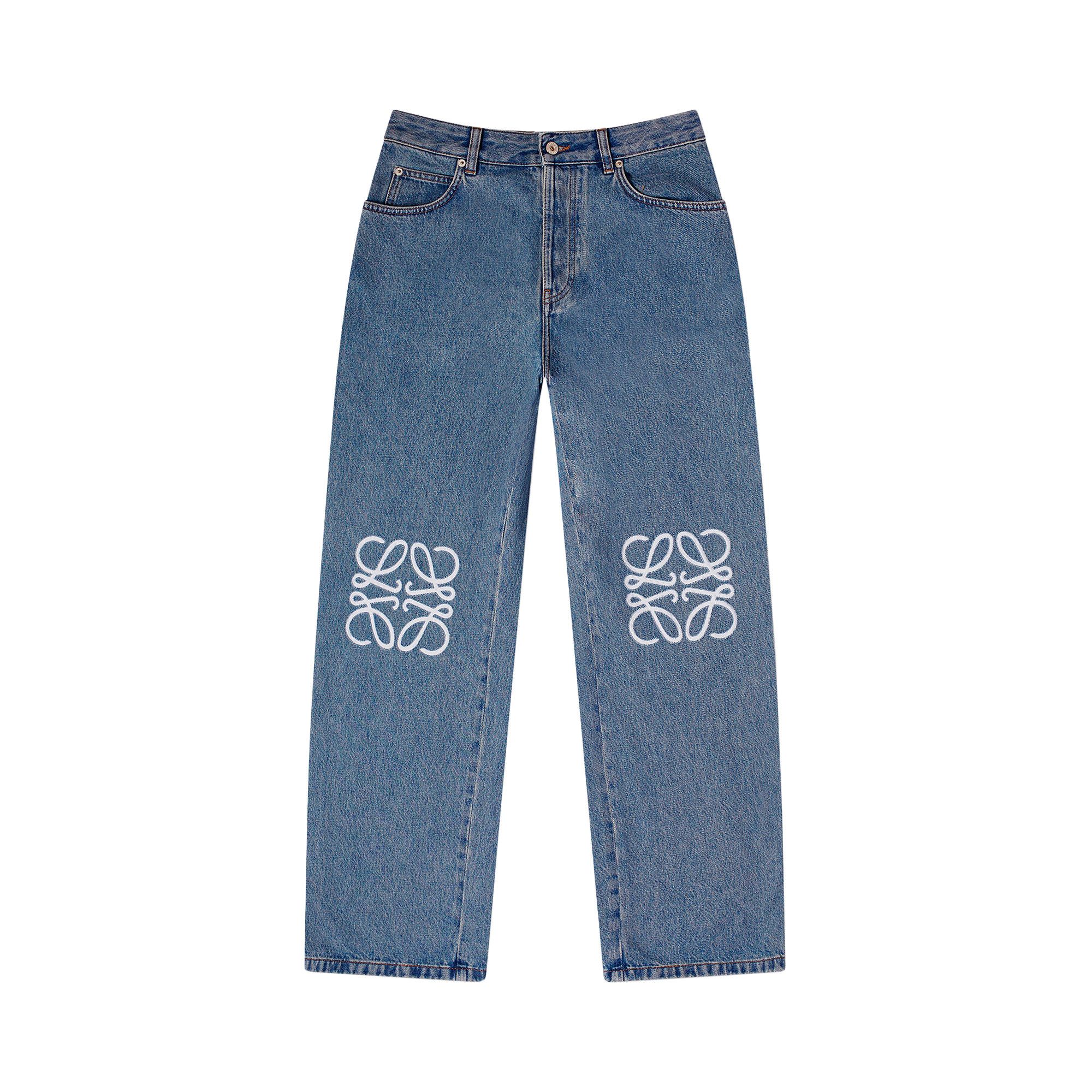 Buy Loewe Anagram Baggy Jeans 'Blue Denim' - H526Y11W14 5475 | GOAT