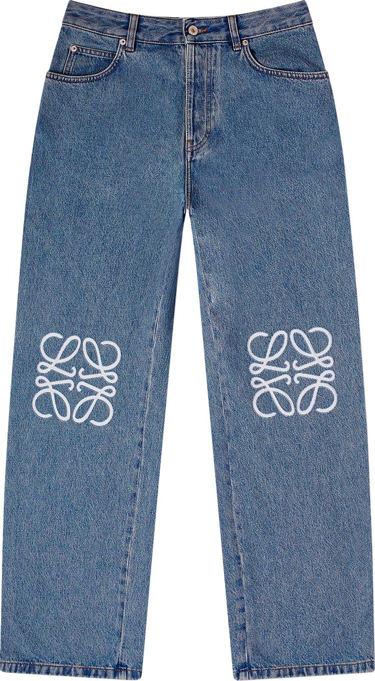 Loewe Anagram Baggy Jeans 'Blue Denim'