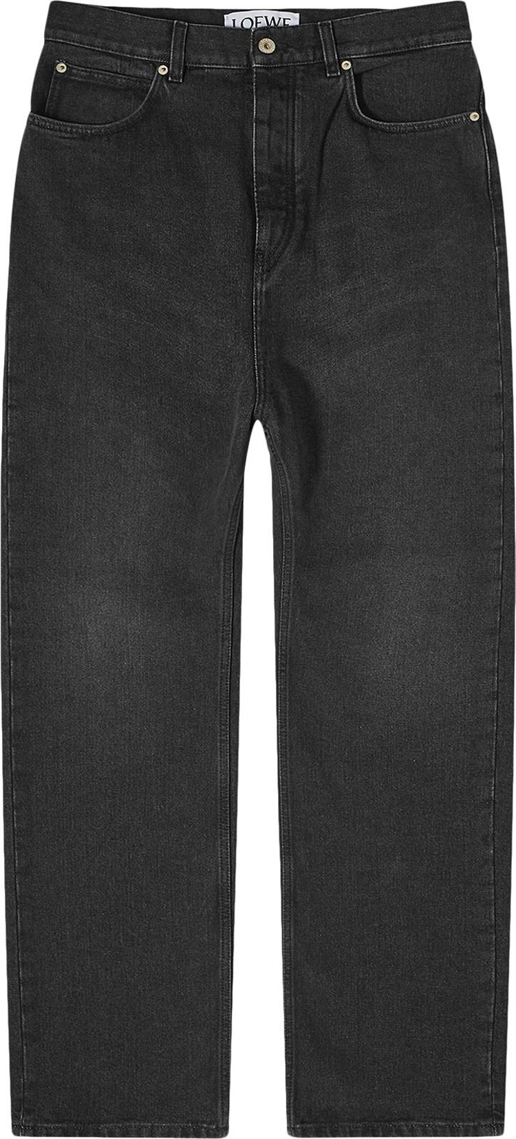 Loewe Straight Leg Jeans 'Washed Black'