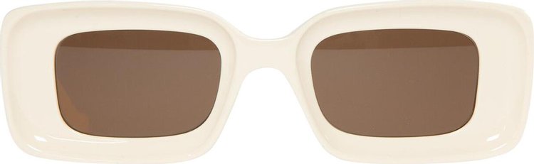 Loewe Anagram Sunglasses 'Ivory/Brown'