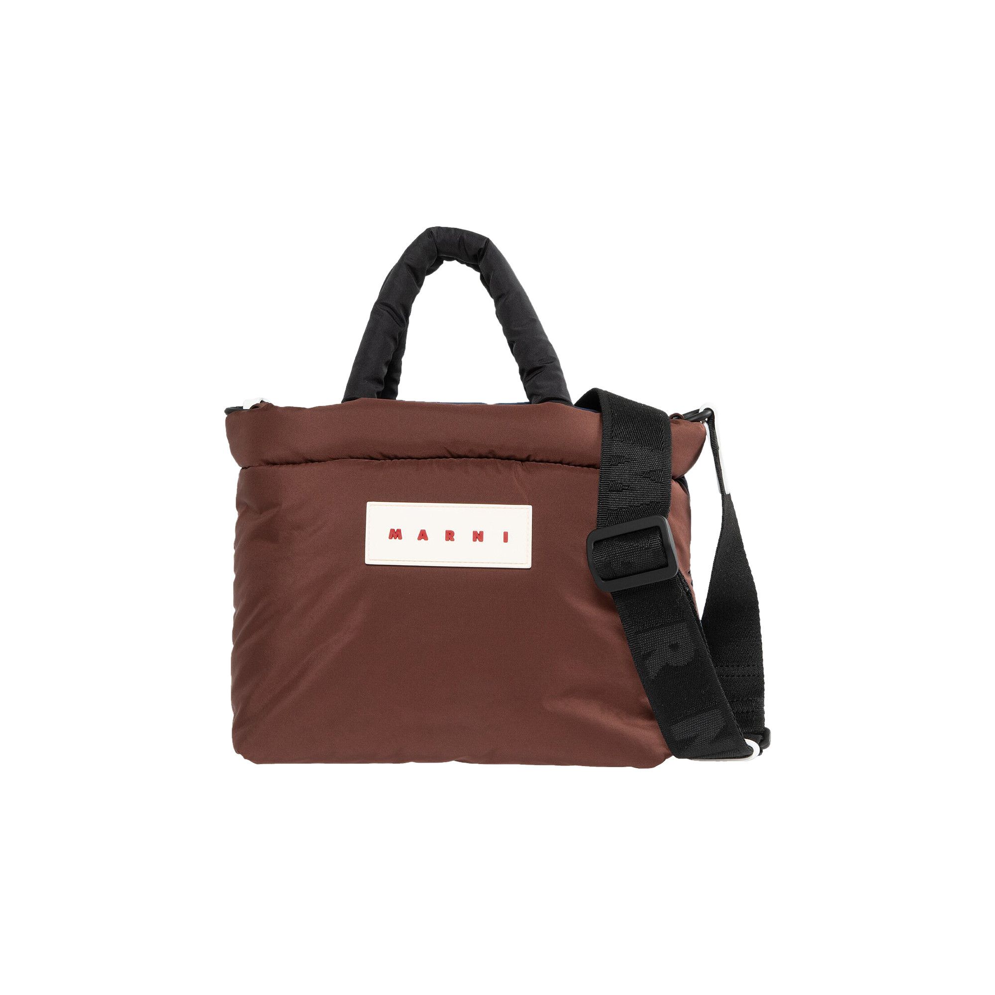 Buy Marni Padded Tote Bag 'Chocolate/Blumarine/Black' - BMMP0131U3 P6460  Z0713 | GOAT