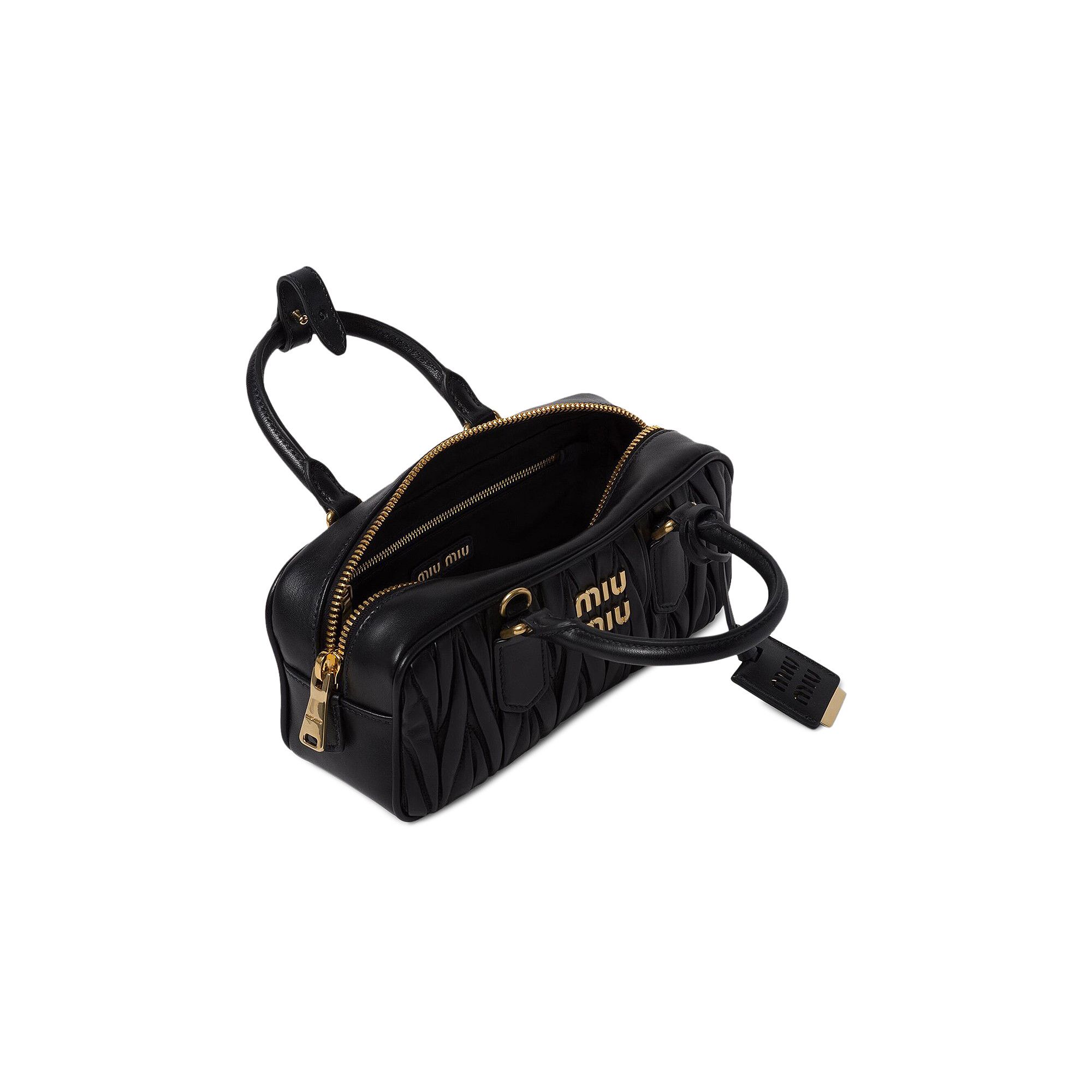 Buy Miu Miu Velluto Matelassé Bag 'Black' - 5BB142 2E0M
