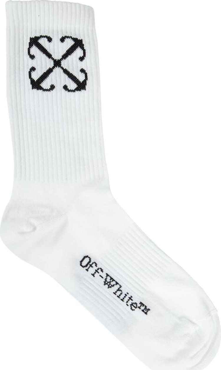 Off-White Arrow Mid Calf Socks 'White/Black'