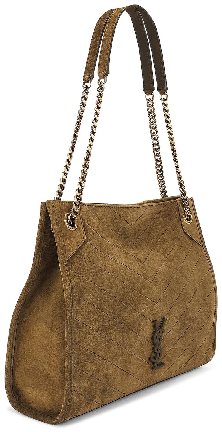 Saint Laurent Medium Niki Suede Tote Bag New Barley