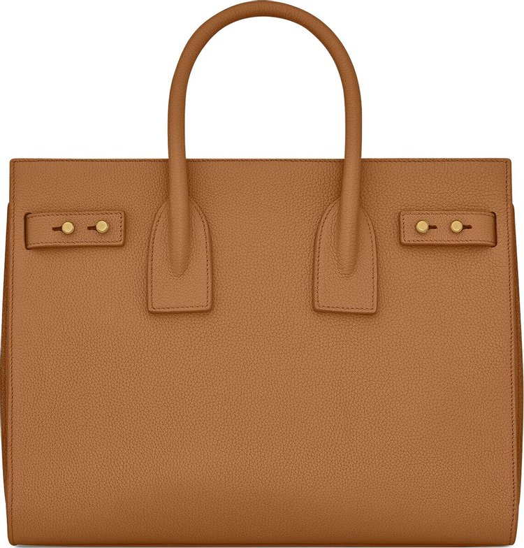 Saint Laurent Sac De Jour Grained Tote Bag Cinnamon