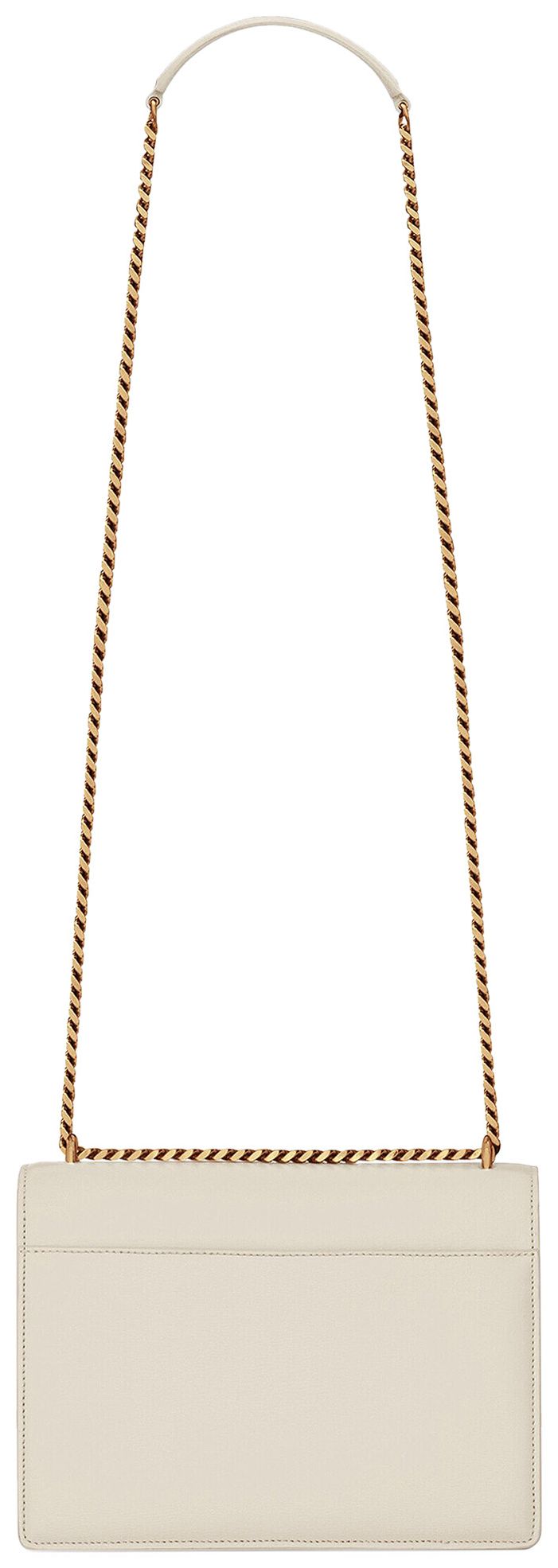 Saint Laurent Sunset Chain Bag Vintage White