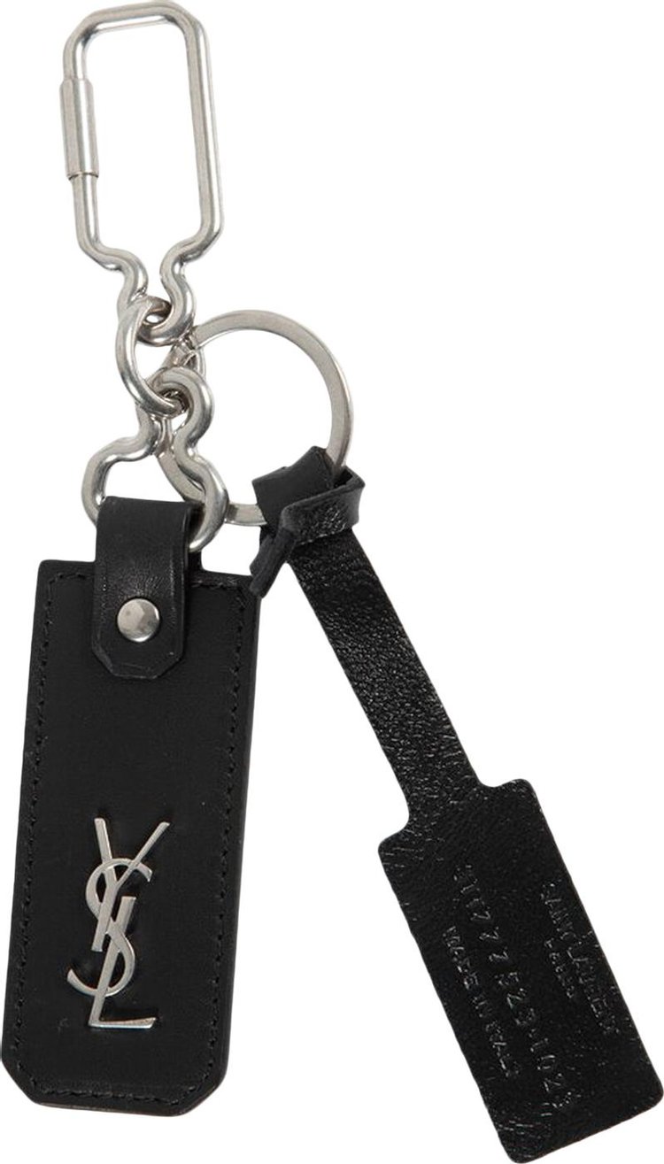 Saint Laurent Cassandre Keyring Black