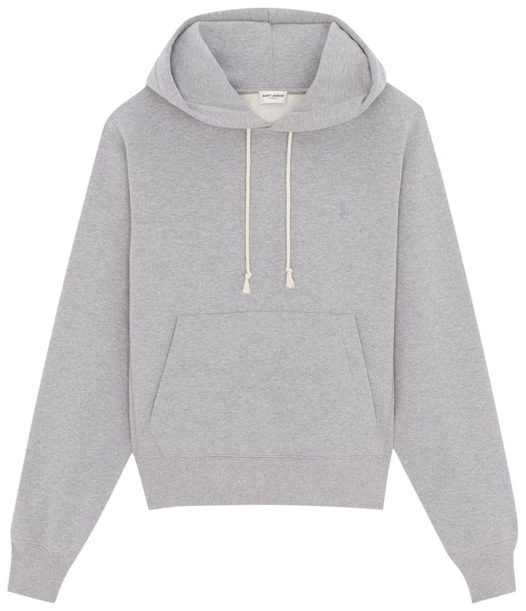 Saint Laurent Cassandre Hoodie Grey