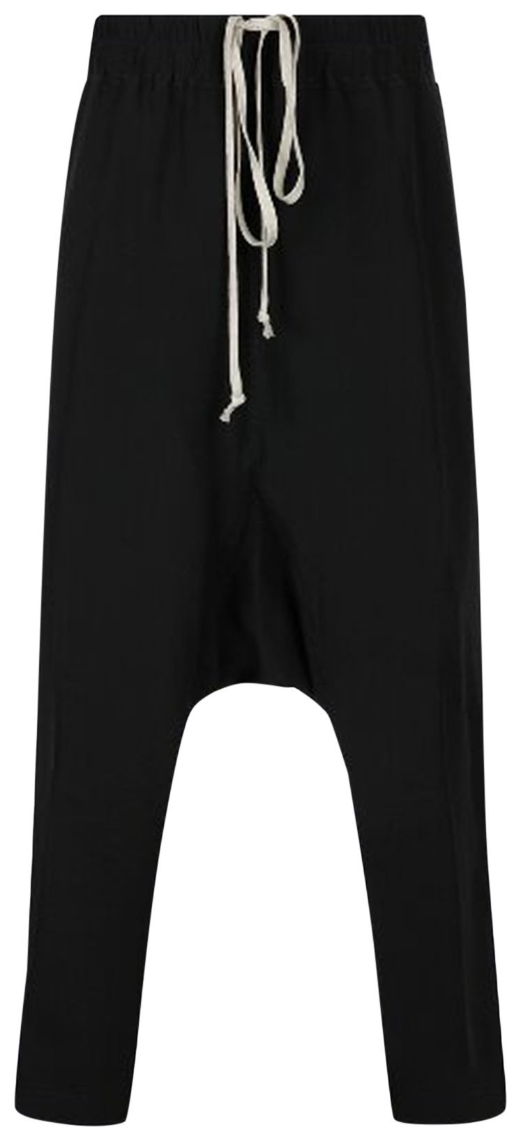 Rick Owens Drawstring Cropped Pants Black