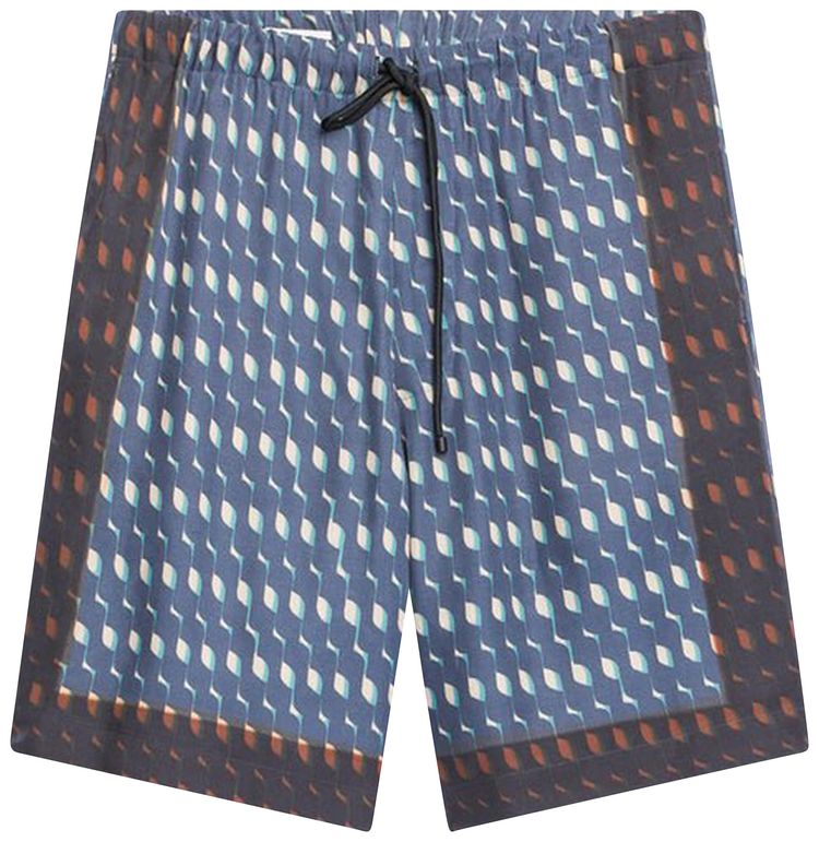 Dries Van Noten Loose Fit Elasticated Shorts Blue