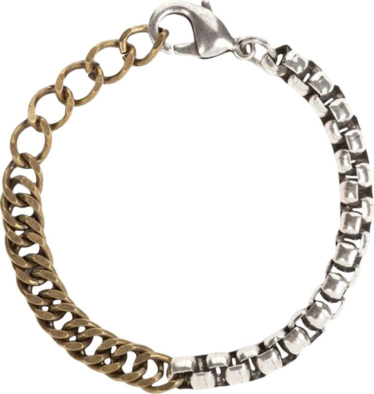 Dries Van Noten Double Color Bracelet 'Silver/Brass'