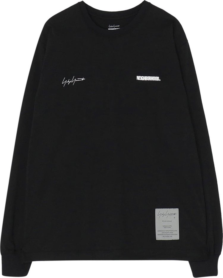 Yohji Yamamoto Pour Homme x Neighborhood PT Long-Sleeve T-Shirt 'Black'