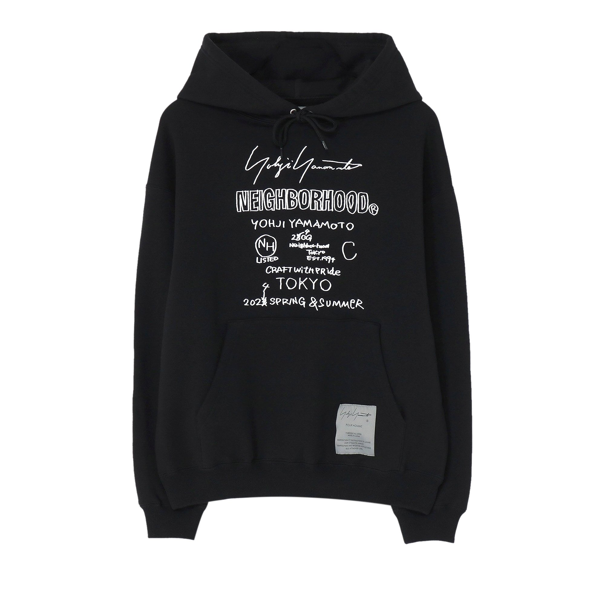 Buy Yohji Yamamoto Pour Homme x Neighborhood PT Hoodie 'Black