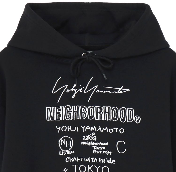 Yohji Yamamoto Pour Homme x Neighborhood PT Hoodie Black