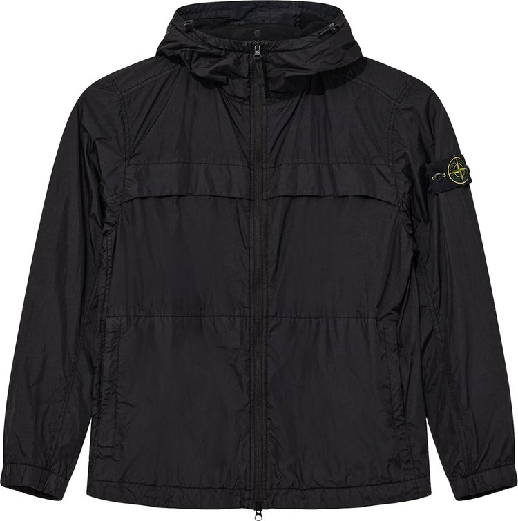 Stone Island Recycled Padded Hooded Jacket Black