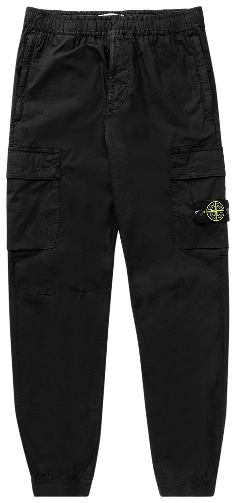 Stone Island Engineered Knees Cargo Pants Black