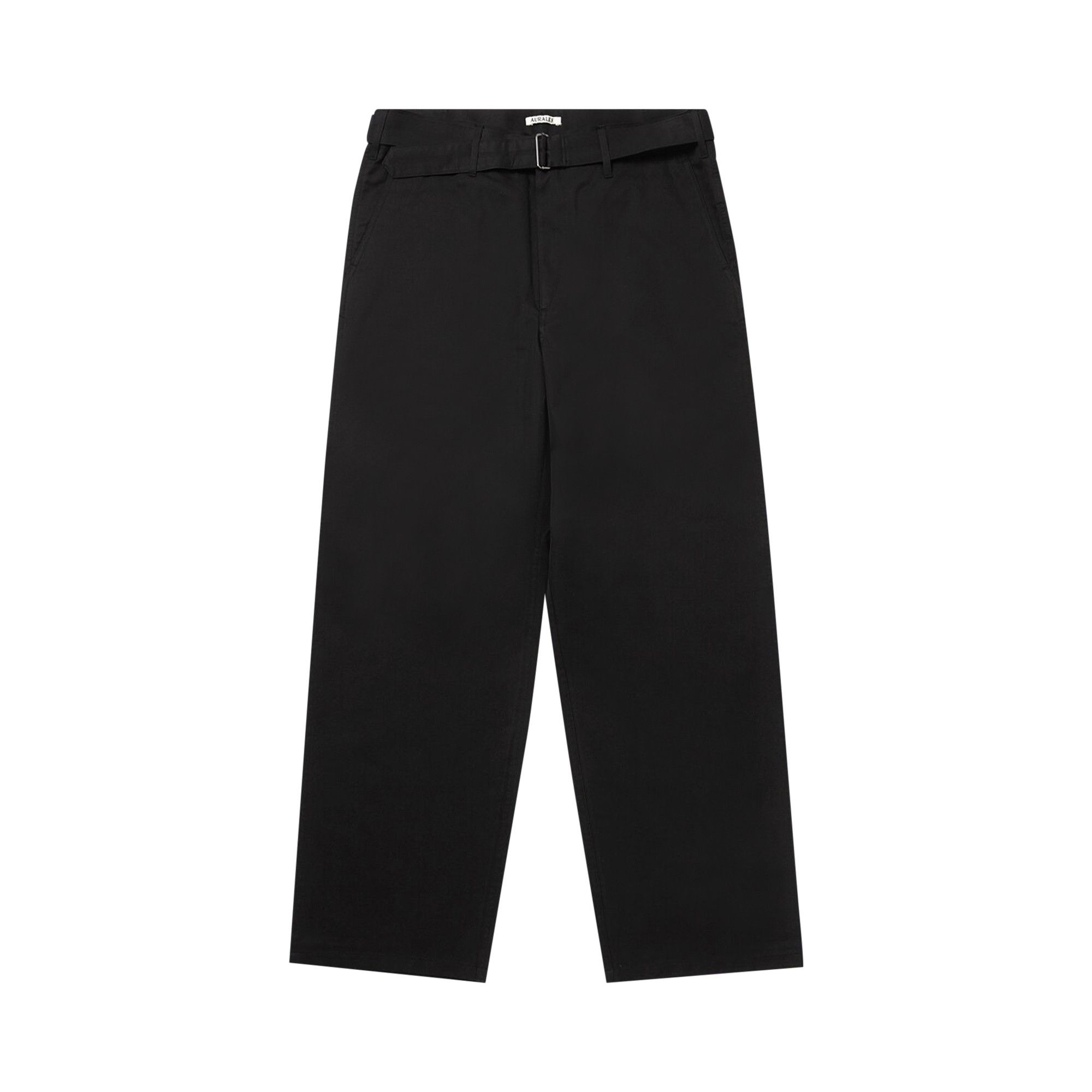 AURALEE フィールドパンツ BLACK CHAMBRAY サイズ3 Buy Auralee Washed Finx Silk Chambray Belted Pants 'Black