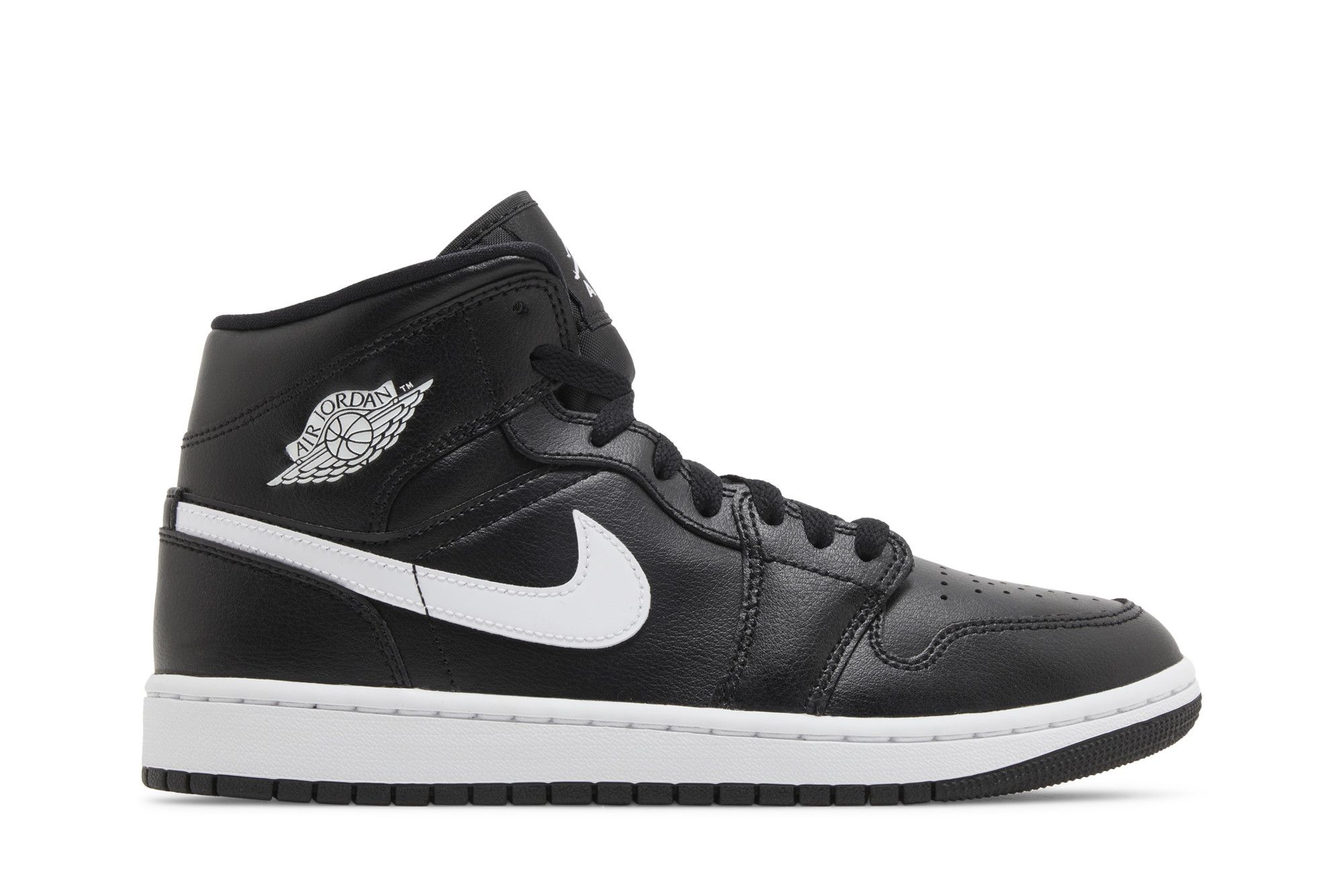 Nike air jordan 1 mid black and white goat shop