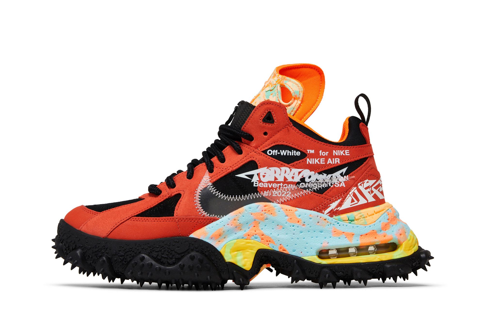 Size 11.5 Off White x Air Terra Forma Mantra Orange