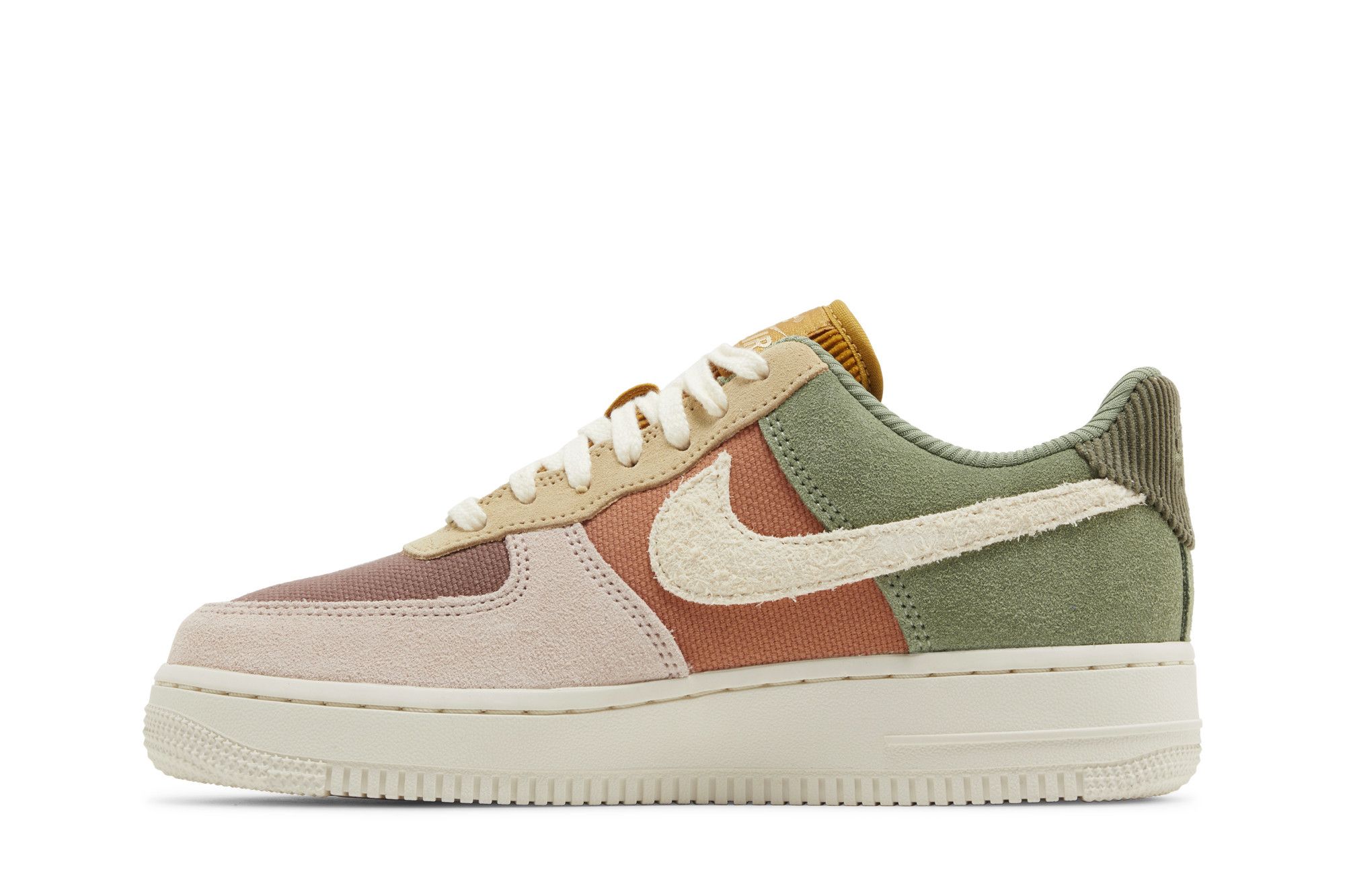 Size 10.0 Wmns Air Force 1 07 LX Oil Green Terra Blush