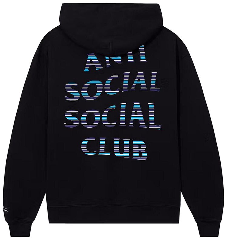 Anti Social Social Club x Fragment Design Logo Hoodie Black