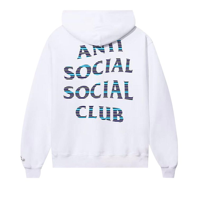 Anti Social Social Club x Fragment Design Logo Hoodie White