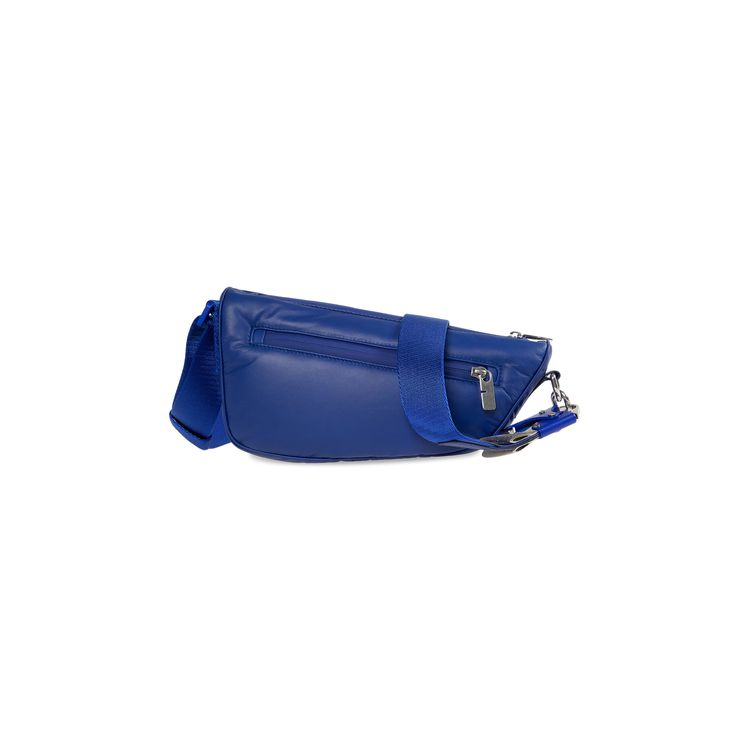 Burberry Shield Leather Crossbody Bag Knight Blue
