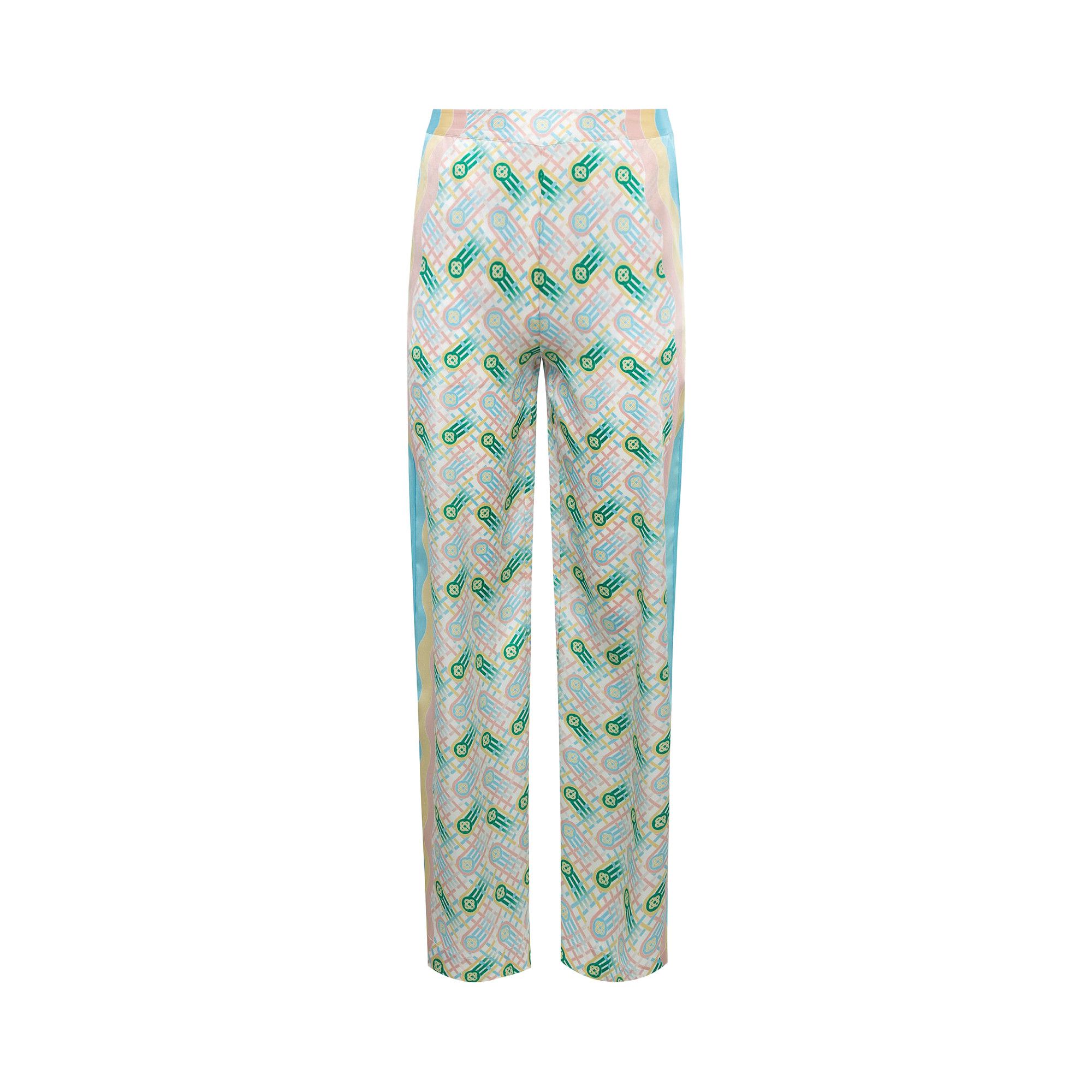 Casablanca WPS24TR15201PINGPONGPRINT 関税送料込 Buy Casablanca Printed Straight Leg Trousers 'Ping Pong