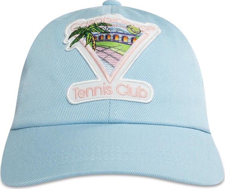 Casablanca Tennis Club Icon Embroidered Cap White