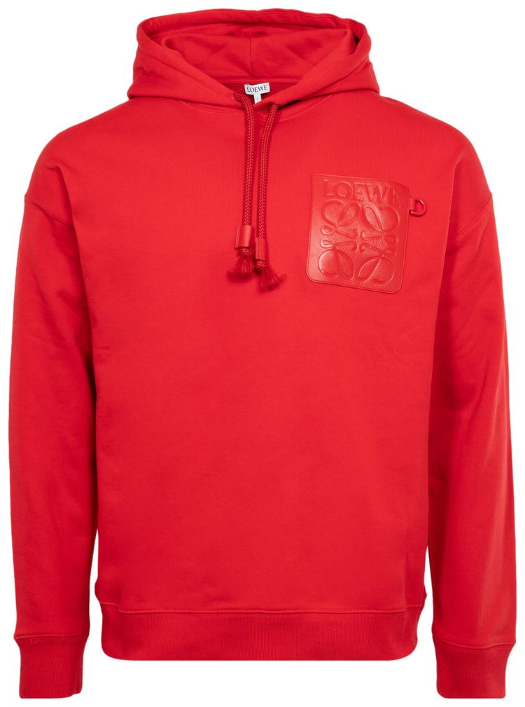 Loewe Relaxed Fit Hoodie Dark Raspberry