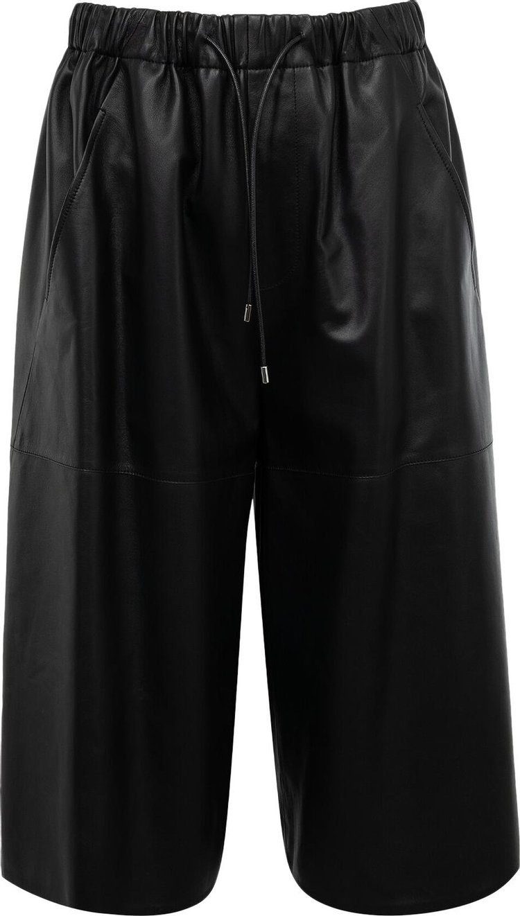 Buy Loewe Cropped Trousers 'Black' - S359Y54L51 1100 | GOAT