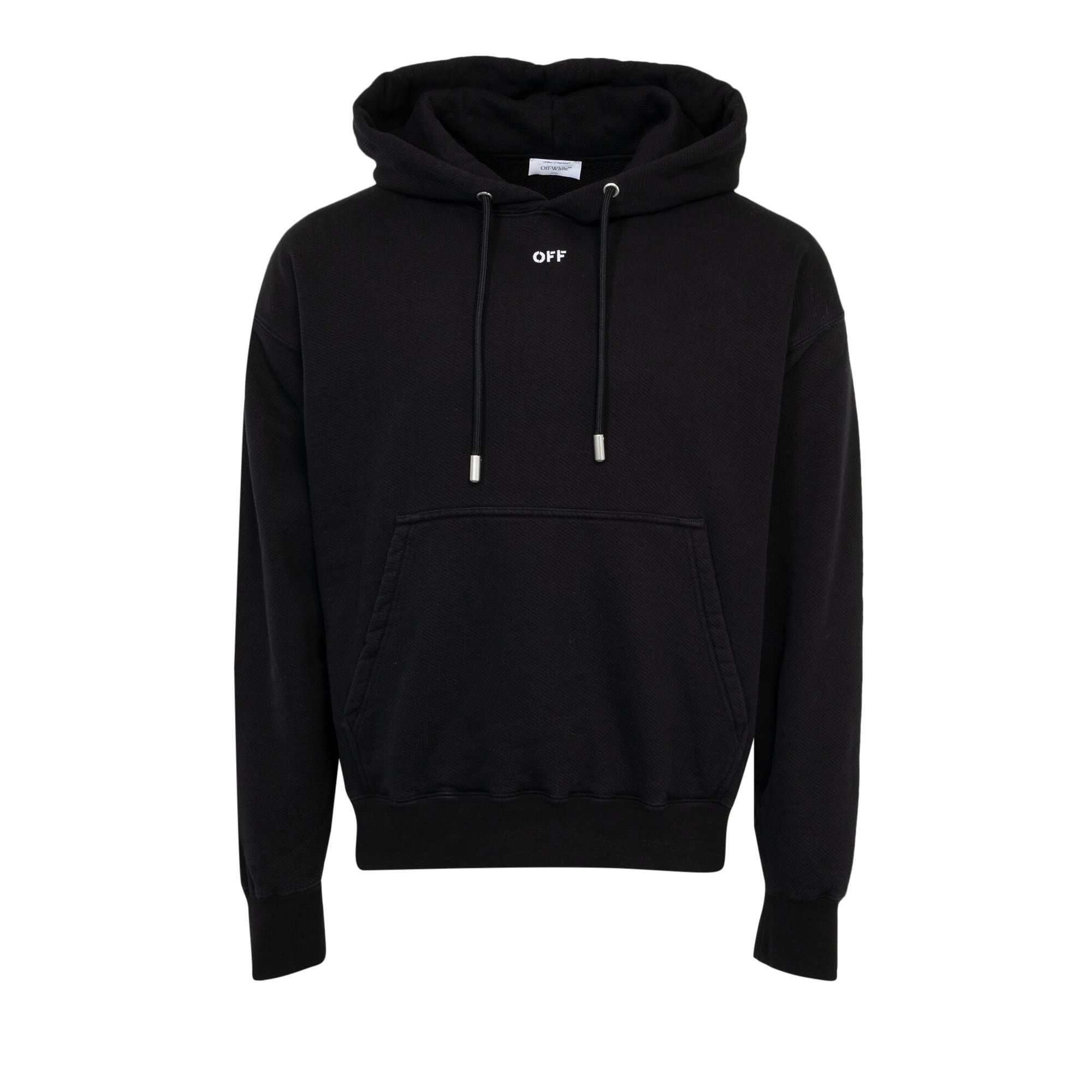 Buy Off-White Arrow Embroidered Skate Hoodie 'Black/White