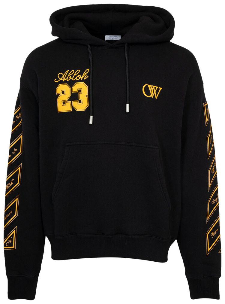 Off White 23 Skate Hoodie BlackGold