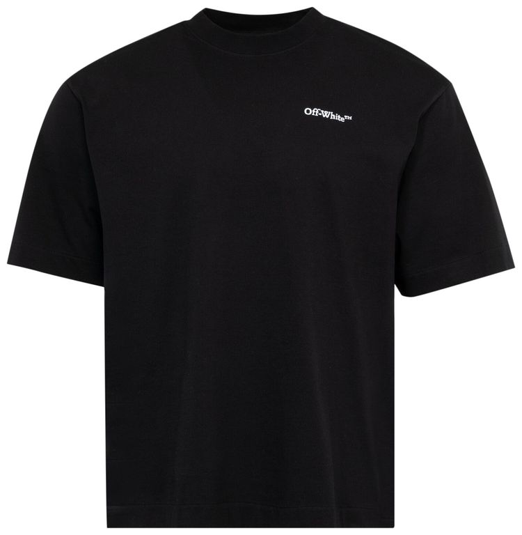 Off White Tattoo Arrow Skate Short Sleeve Tee BlackWhite